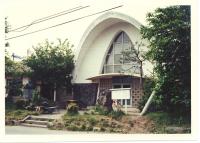 昭和30年、現在の南大塩公民館のある場所にあった考古館の写真