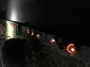 出来上がった縄文土器の火