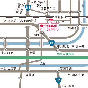 青空駐車場の周辺地図