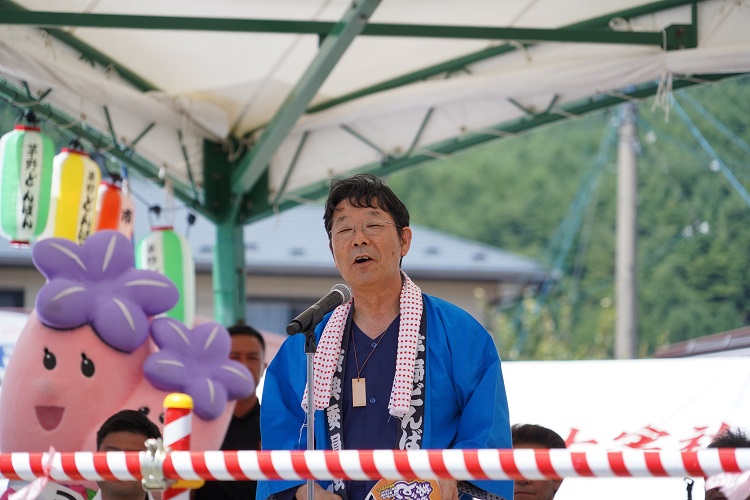 茅野どんばん開会式　市長挨拶