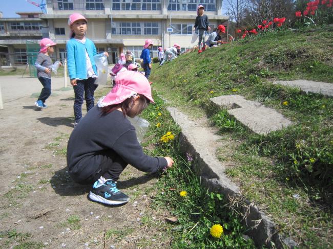 小中学校と隣接している保育園