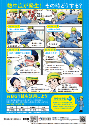 みんなで防ごう熱中症　職場の熱中症対策(裏)
