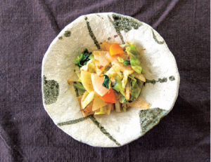 野菜の梅肉和え