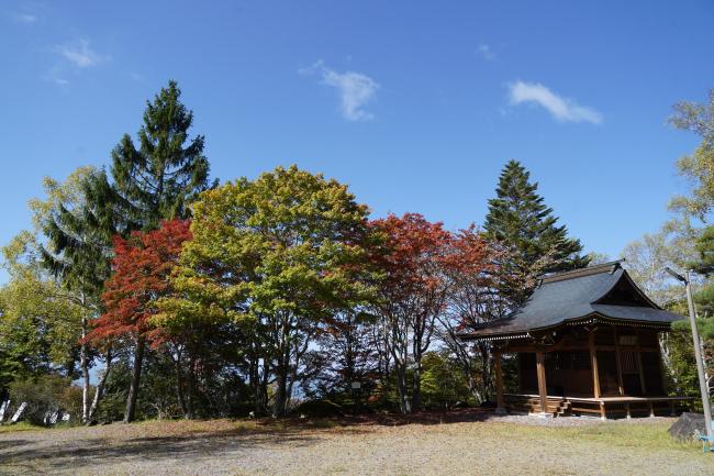 横谷観音展望台1 色づき始め