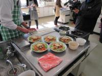 盛り付けの様子