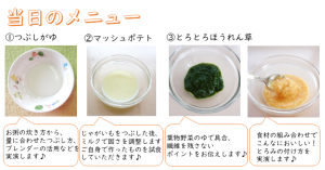 当日のメニュー