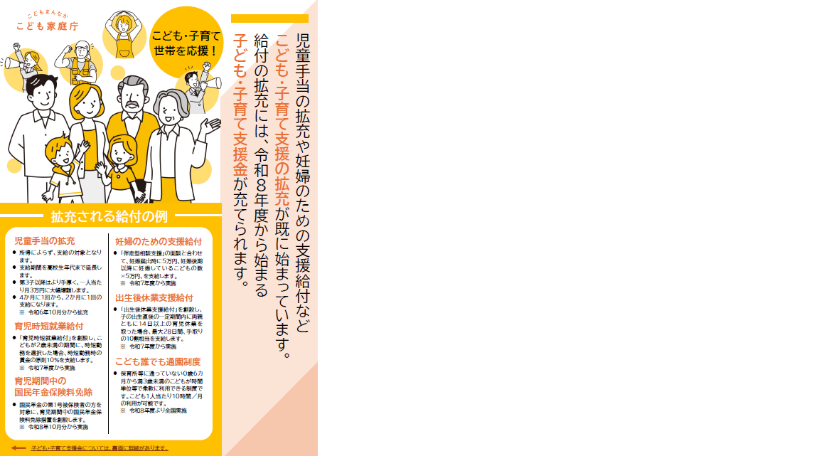 子ども・子育て支援金リーフレット①