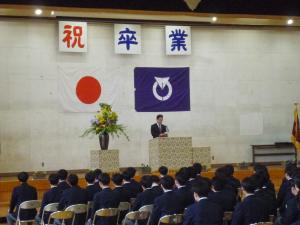 東部中学校卒業式