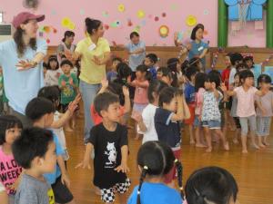 玉川保育園での交流