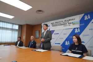 茅野市、清泉女子大学、株式会社白樺村及び株式会社Community Plusとの地域活性化包括連携協定締結式２