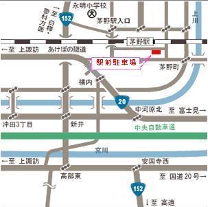 駅前駐車場の地図