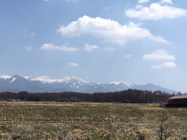 エコーラインから眺めた八ヶ岳
