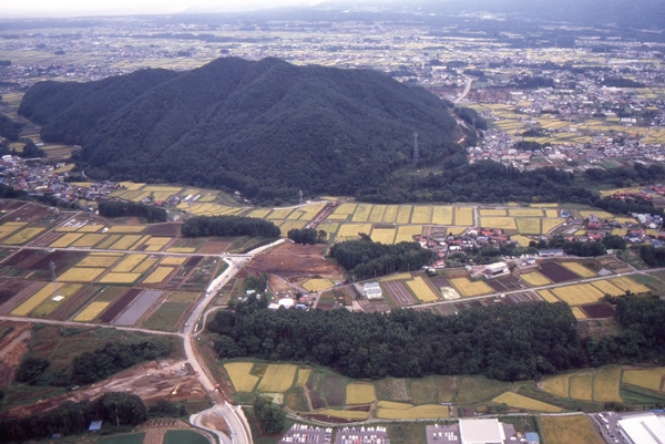 上空から見た梨ノ木遺跡の写真2枚目