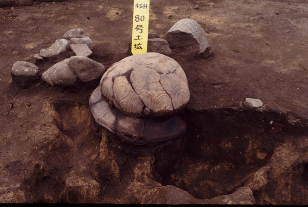 下ノ原遺跡の縄文時代後期のお墓の写真