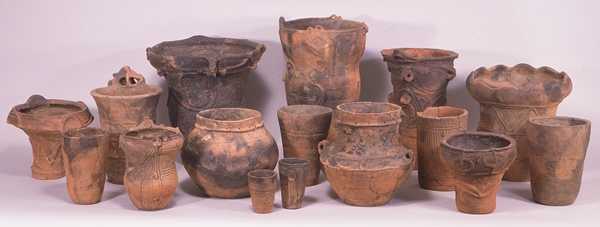 Assemblage of pottery in middle Jomon