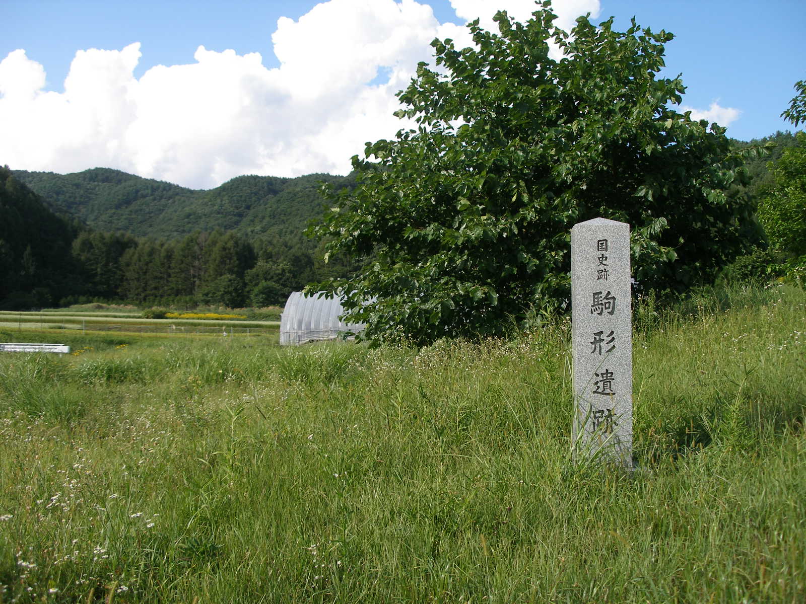 国史跡駒形遺跡