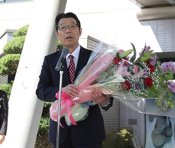 市長初登庁