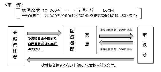 福祉医療費支給の流れ