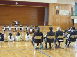 ５時間目を参観していただいている様子