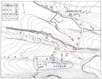 尖石遺跡の遺構配置（昭和27年）　画像